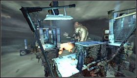 Musisz zaczekać aż Scarecrow będzie skanował obszar na lewo od murku, za którym się aktualnie chowasz - Medical Facility (cz.3) | Opis przejścia Batman Arkham Asylum - Batman: Arkham Asylum - poradniki