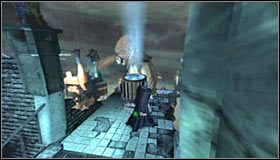 Po tym jak boss zeskanuje okolicę szybko przedostań się na wyższą półkę - Medical Facility (cz.3) | Opis przejścia Batman Arkham Asylum - Batman: Arkham Asylum - poradniki