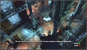 Pamiętaj o tym żeby mieć przez cały czas załączony tryb detektywa, dzięki czemu łatwiej odnajdziesz drogę do celu - Arkham Mansion (cz.2) | Opis przejścia Batman Arkham Asylum - Batman: Arkham Asylum - poradniki