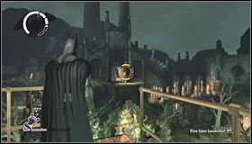 Tu wysłuchaj ostrzeżenia o pojawieniu się wrogiego snajpera - Arkham Island #7 | Opis przejścia Batman Arkham Asylum - Batman: Arkham Asylum - poradniki