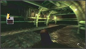 Po drodze miniesz jeden ze zbadanych już pojemników z zarodnikami (pierwszy screen) - Caves #2 (cz.2) | Opis przejścia Batman Arkham Asylum - Batman: Arkham Asylum - poradniki