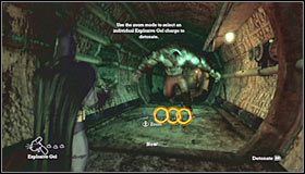 Po dotarciu do korytarza prowadzącego bezpośrednio do miejsca startu w dalszym ciągu biegnij w stronę dolnej części ekranu - Caves #2 (cz.2) | Opis przejścia Batman Arkham Asylum - Batman: Arkham Asylum - poradniki