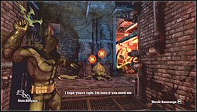 Obróć się i popatrz do góry, a powinieneś zauważyć kratkę szybu wentylacyjnego - Caves #2 (cz.3) | Opis przejścia Batman Arkham Asylum - Batman: Arkham Asylum - poradniki