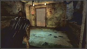 Ponownie popatrz do góry, po raz ostatni używając Ultra Batclawa na pokazanym na pierwszym screenie fragmencie ściany - Caves #2 (cz.5) | Opis przejścia Batman Arkham Asylum - Batman: Arkham Asylum - poradniki