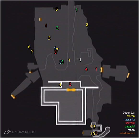 Nagrania - Arkham North (cz.1) | Sekrety Batman Arkham Asylum - Batman: Arkham Asylum - poradniki