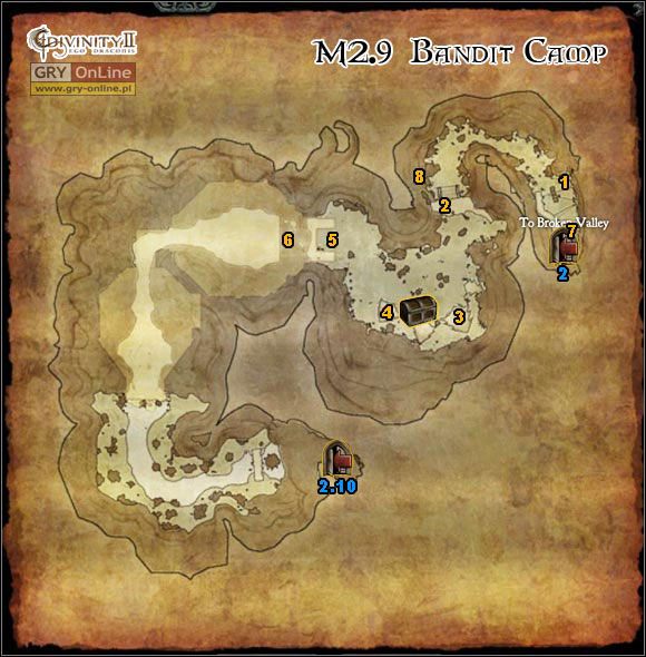 1 - [M2] Mapy - Forgotten Outpost, Derelict Tunnels, Bandit Camp | Mapy i lista zadań - Divinity II: Ego Draconis - poradniki