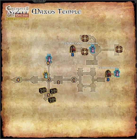 1 - [M2] Mapy - Dark Cave, Maxos Temple | Mapy i lista zadań - Divinity II: Ego Draconis - poradniki
