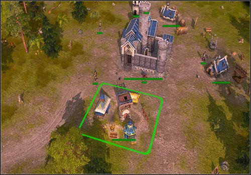 Pierwsza misja to zwyczajny trening, w którym poznasz podstawy rozgrywki - Misja 1 - Royal Advisors Mansion | Kampania | Majesty 2 - Majesty 2: Symulator Królestwa Fantasy - poradnik do gry