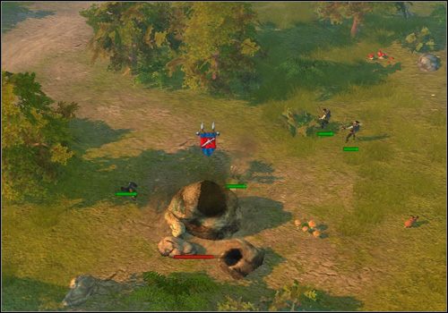 Jak najszybciej postaraj się ulepszać swoich bohaterów i rozkazuj im niszczyć okoliczne gniazda (obrazek powyżej) , w których rodzą się małe smoki - Misja 6 - The Royal Feat | Kampania | Majesty 2 - Majesty 2: Symulator Królestwa Fantasy - poradnik do gry