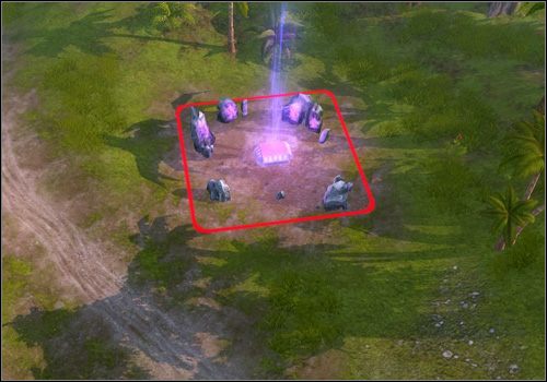 Te różowo świecące kryształy, otoczone kamienia (obrazek powyżej) są miejscami, w których możesz stawiać świątynie - Misja 9 - Life and Death (cz.1) | Kampania | Majesty 2 - Majesty 2: Symulator Królestwa Fantasy - poradnik do gry