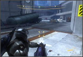 Wybij wszystkich przeciwników, łącznie z Gruntem obsługującym działko zainstalowane po prawej - Tayari Plaza | Opis przejścia | Halo 3 ODST - Halo 3: ODST - poradnik do gry