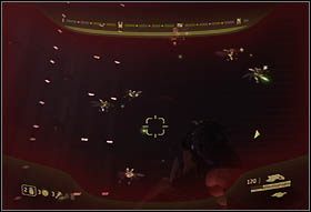 Wejdź do windy i uruchom ją naciskając znajdujący się w środku przycisk (podejdź do niego i przytrzymaj [RB]) - ONI Alpha Site | Opis przejścia | Halo 3 ODST - Halo 3: ODST - poradnik do gry