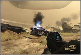 Mając wyrzutnie rakiet cały czas w zanadrzu bez problemu rozwalisz dwa pozostałe czołgi - Inne | Kampania | Halo 3 ODST - Halo 3: ODST - poradnik do gry