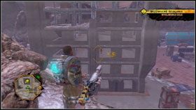 Naszym celem jest zabicie kilku biznesmenów mających spotkanie na kilku piętrach zaznaczonego budynku #1 - Misje główne - EOS (1) - Guerrilla - Red Faction: Guerrilla - poradnik do gry