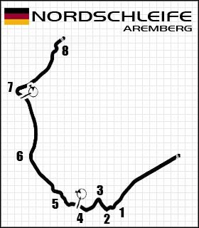 Długość toru: 7,49 km - Aremberg | Tory | Need for Speed Shift - Need for Speed Shift - poradnik do gry