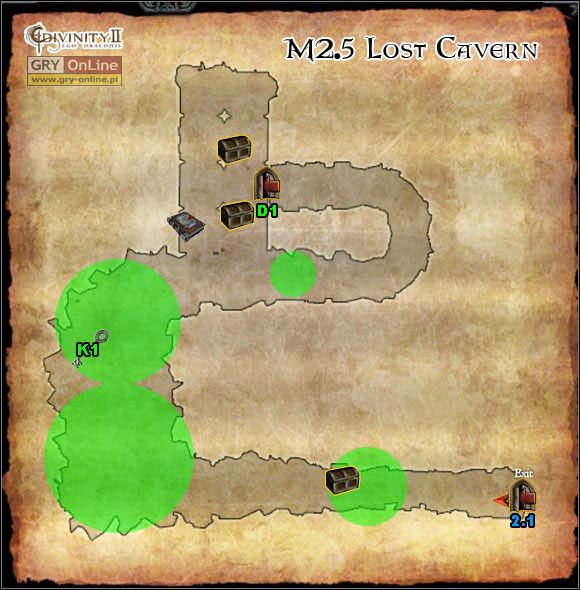 K1 Klucz do drzwi D1 - M2.5 Lost Cavern | Mapy | Divinity II Ego Draconis - Divinity II: Ego Draconis - poradniki