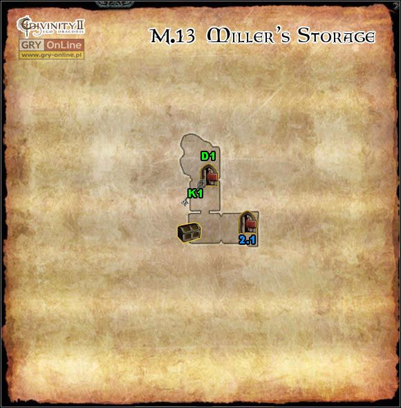 K1 Klucz do drzwi D1 - M2.13 Millers Storage | Mapy | Divinity II Ego Draconis - Divinity II: Ego Draconis - poradniki