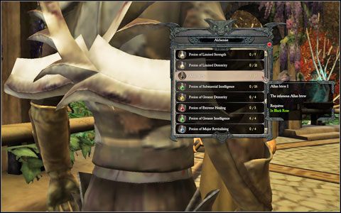 Ekran tworzenia mikstur - Podstawy | Mikstury | Divinity II Ego Draconis - Divinity II: Ego Draconis - poradniki