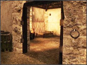 Jegomość stoi przed domem Tristana (M1 - Wyspa Faranga | Rozdział 1 | Solucja Risen - Risen - poradnik do gry