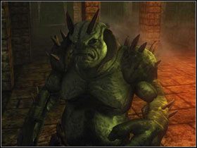 Na najniższym poziomie twierdzy czeka na nas Gryger z kryształowym dyskiem w kieszeni - Wyspa Faranga (3) | Rozdział 2 | Solucja Risen - Risen - poradnik do gry