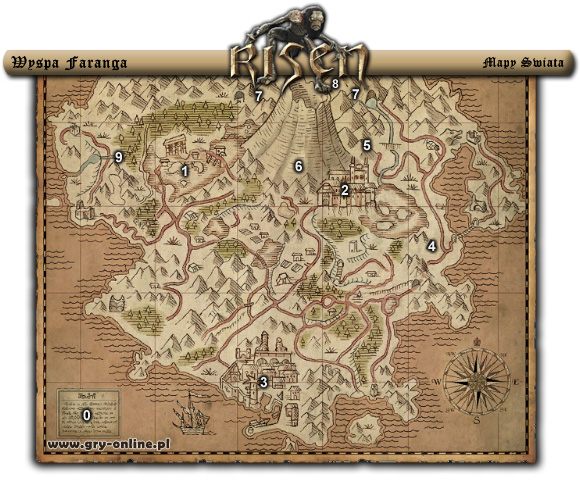 1 - Podział Map Świata | Risen - Risen - poradnik do gry