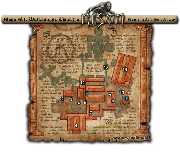 1 - M4 Wulkaniczna Twierdza | Nauczyciele i Sprzedawcy | Risen - Risen - poradnik do gry
