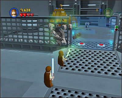 Przeskocz nad ogrodzeniem i stań na jednym z guzików - Chapter 1 - Negotiations - Story Mode - Episode 1 - LEGO Star Wars: The Complete Saga - poradnik do gry