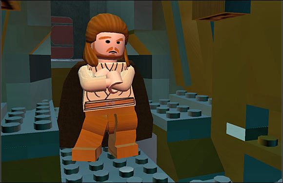 Qui-Gon jak zawsze dumny ze swego padawana. - Chapter 1 - Negotiations - Story Mode - Episode 1 - LEGO Star Wars: The Complete Saga - poradnik do gry