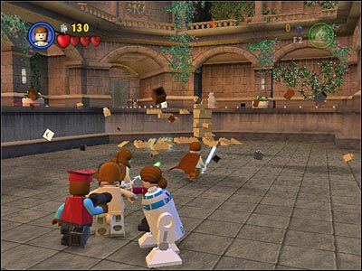 Na początku czeka Cię walka z dużą ilością droidów - Chapter 5 - Retake Theed Palace - Story Mode - Episode 1 - LEGO Star Wars: The Complete Saga - poradnik do gry
