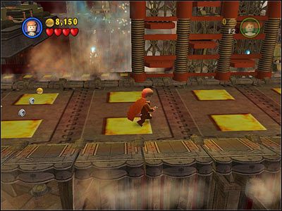 Jako Padme użyj haka w oznaczonym punkcie, a następnie strzel do tarczy - Chapter 3 - Droid Factory - Story Mode - Episode 2 - LEGO Star Wars: The Complete Saga - poradnik do gry