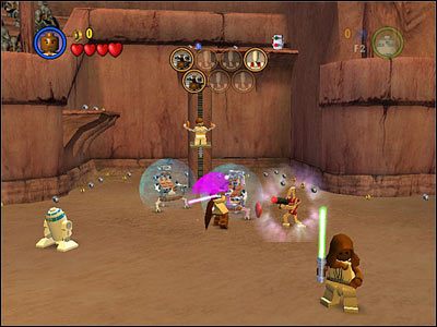 Misja, w której nie musimy nic kombinować, naszym zadaniem jest po prostu walka z battle droidami - Chapter 4 - Jedi Battle - Story Mode - Episode 2 - LEGO Star Wars: The Complete Saga - poradnik do gry