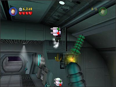 Ponownie użyj haka, tym razem w drugim korytarzu z droidami - Chapter 2 - Chancellor in Peril - Free Play - Episode 3 - LEGO Star Wars: The Complete Saga - poradnik do gry