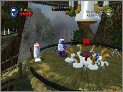 Na pierwszym skrzyżowaniu skręć w prawo i użyj Sitha na przyrządzie z rurami - Chapter 4 - Defense of Kashyyyk - Free Play - Episode 3 - LEGO Star Wars: The Complete Saga - poradnik do gry