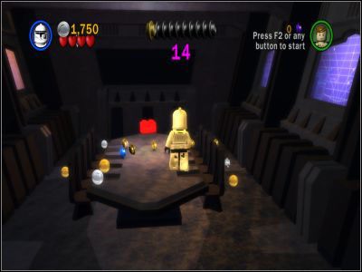 Skorzystaj z R2D2, aby dostać się do sali z lewej strony pomieszczenia - Chapter 6 - Darth Vader - Free Play - Episode 3 - LEGO Star Wars: The Complete Saga - poradnik do gry