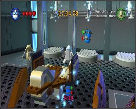 W pomieszczeniu, do którego dostaniesz się dzięki R2D2 - Chapter 1 - Negotiations - Challenges - Episode 1 - LEGO Star Wars: The Complete Saga - poradnik do gry