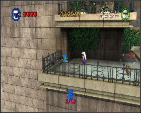 Wróć do miejsca, gdzie zaczynałeś marsz po balustradzie i skieruj się w lewo - Chapter 3 - Escape from Naboo - Challenges - Episode 1 - LEGO Star Wars: The Complete Saga - poradnik do gry