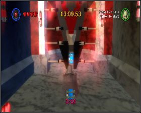 W kolejnym korytarzu też skręć w lewo - Chapter 5 - Retake Theed Palace - Challenges - Episode 1 - LEGO Star Wars: The Complete Saga - poradnik do gry