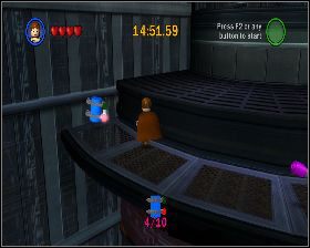 Na początku tej samej lokacji wskocz na najwyższe piętro i udaj się w lewo - Chapter 6 - Darth Maul - Challenges - Episode 1 - LEGO Star Wars: The Complete Saga - poradnik do gry