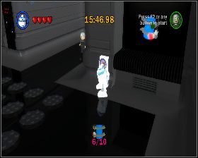 Z korytarza prowadzącego do pokoju Jango Fetta wejdź szturmowcem do pokoju z lewej - Chapter 2 - Discovery on Kamino - Challenges - Episode 2 - LEGO Star Wars: The Complete Saga - poradnik do gry