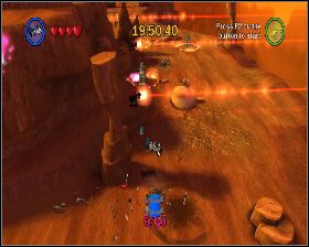 Z lewej strony, przed pierwszą barierą - Chapter 5 - Gunship Cavalry - Challenges - Episode 2 - LEGO Star Wars: The Complete Saga - poradnik do gry