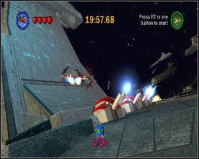 Praktycznie wpadasz na kanister na początku - Chapter 1 - Battle Over Coursant - Challenges - Episode 3 - LEGO Star Wars: The Complete Saga - poradnik do gry