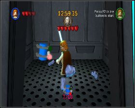 W pokoju z prawej, znajdującym się nad salą, w której walczyłeś z Dooku - Chapter 2 - Chancellor in Peril - Challenges - Episode 3 - LEGO Star Wars: The Complete Saga - poradnik do gry