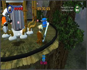 Na pierwszym skrzyżowaniu udaj się w prawo - Chapter 4 - Defense of Kashyyyk - Challenges - Episode 3 - LEGO Star Wars: The Complete Saga - poradnik do gry