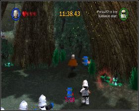 W lesie między dwoma dużymi drzewami - Chapter 4 - Defense of Kashyyyk - Challenges - Episode 3 - LEGO Star Wars: The Complete Saga - poradnik do gry