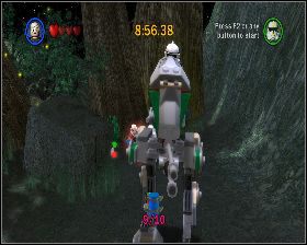 Omiń ostatniego robota bojowego i skręć za kamień z lewej - Chapter 4 - Defense of Kashyyyk - Challenges - Episode 3 - LEGO Star Wars: The Complete Saga - poradnik do gry