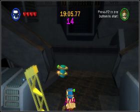 W drugim pomieszczeniu, przy ścianie naprzeciwko wejścia - Chapter 6 - Darth Vader - Challenges - Episode 3 - LEGO Star Wars: The Complete Saga - poradnik do gry