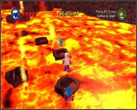 W pomieszczeniu z lawą na platformie z prawej - Chapter 6 - Darth Vader - Challenges - Episode 3 - LEGO Star Wars: The Complete Saga - poradnik do gry