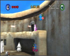 W ostatniej lokacji wskocz na wyższą krawędź i idź cały czas w prawo - Chapter 3 - Mos Eisley Spaceport - Challenges - Episode 4 - LEGO Star Wars: The Complete Saga - poradnik do gry