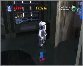 W pokoju kontrolnym otwórz drzwi z prawej, korzystając z panelu i C3PO - Chapter 4 - Rescue The Princess - Challenges - Episode 4 - LEGO Star Wars: The Complete Saga - poradnik do gry