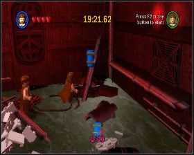 Po wyjściu na pierwszy korytarz, przejdź przez drzwi z lewej - Chapter 5 - Death Star Escape - Challenges - Episode 4 - LEGO Star Wars: The Complete Saga - poradnik do gry